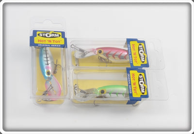 Storm Hot N Tot Metallic Herringbone Lot Of Three In Sealed Boxes