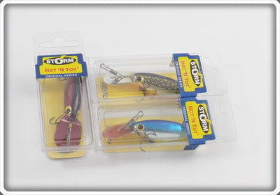 Storm Hot N Tot Lot Of Three: Metallic Red, Blue, & Spotted In Sealed Boxes