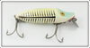 Vintage Heddon Pearl & Black Shore River Runt Lure