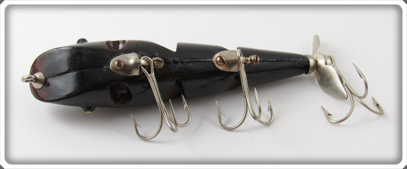 antique black figural fishing lure Vintage Rhoden's Black Johnny Rattler Lure For Sale