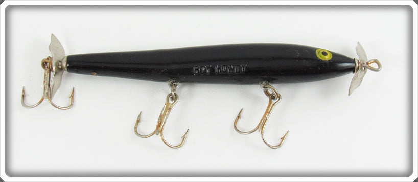 Vintage Cotton Cordell Solid Black Boy Howdy Lure