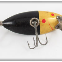 Vintage True Temper Black & White Crippled Shad Lure