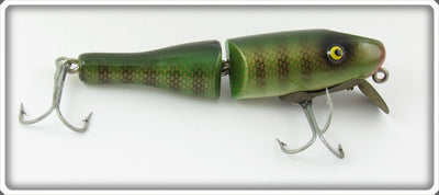 Vintage Paw Paw Green Gold Scale Jointed Baby Pikie Type Lure