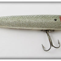 Vintage Heddon Silver Wood Surface Cobra Lure