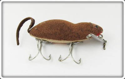 Vintage Heddon Brown Meadow Mouse Lure