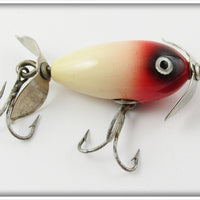 Shakespeare White & Red Midget Spinner In Box