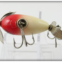 Shakespeare White & Red Midget Spinner In Box