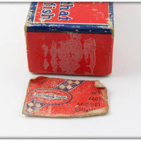 Shakespeare White & Red Midget Spinner In Box