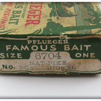 Pflueger Natural Pike Scale Pippin Weedless Wobbler In Box