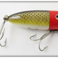 Vintage Heddon Red Head Shiner Baby Lucky 13 Lure