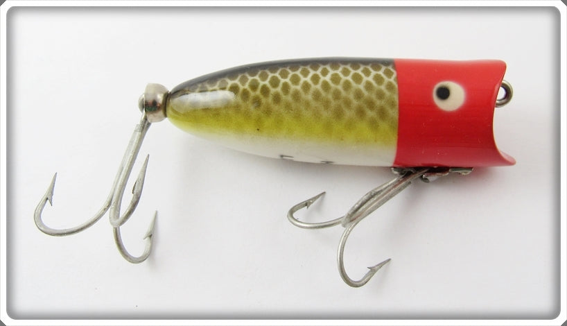 Vintage Heddon Red Head Shiner Baby Lucky 13 Lure