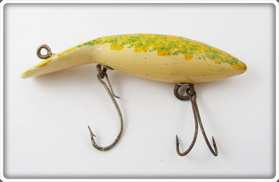 Vintage J.K. Rush Green & Yellow Tango Jr Lure