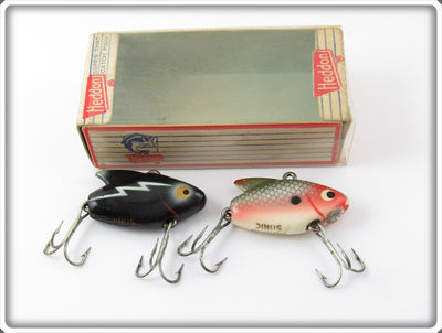 Vintage Heddon Black & Shad Sonic Pair In One Box