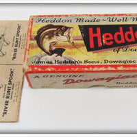 Vintage Heddon Red Eyes & Tail Baby Dowagiac Empty Box