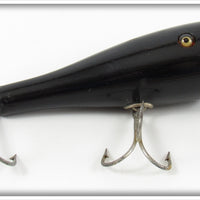 Vintage Creek Chub Solid Black Plunker Lure