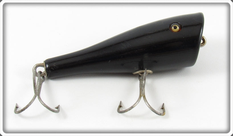 Vintage Creek Chub Solid Black Plunker Lure