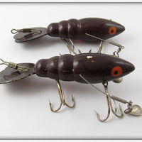 Vintage Blakemore Brown Crab Lure Pair