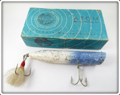 Atom Mfg Co Blue & White Striper Swiper In Box