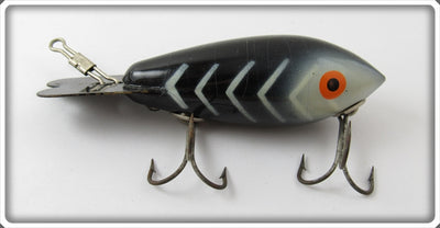Vintage Bomber Black White Ribs Model 400 Lure