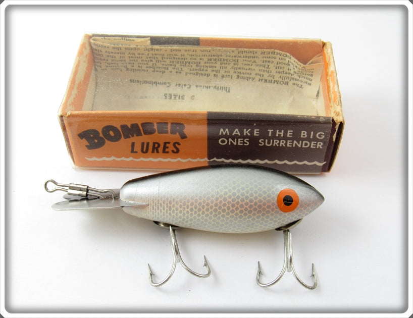 Vintage Bomber Silver Scale Model 400 Lure In Correct Box