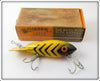 Vintage Bomber Yellow Black Ribs Model 400 Lure In Correct Box