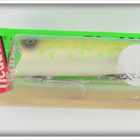 Heddon Megabass Lime Chartreuse Coachdog Lucky 13 On Card