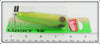Heddon Megabass Lime Chartreuse Coachdog Lucky 13 On Card