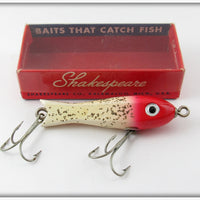 Shakespeare White & Red Sparkles Sea Witch Lure In Box
