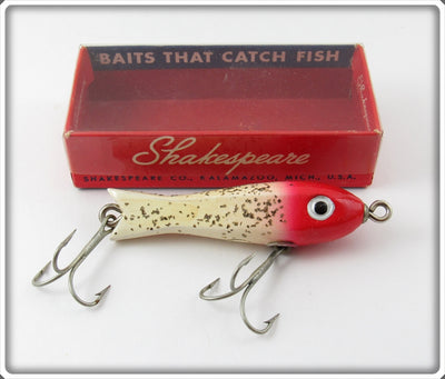 Shakespeare White & Red Sparkles Sea Witch Lure In Box