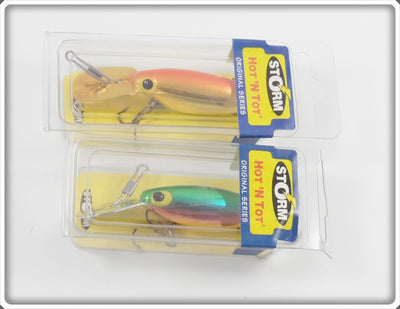 Storm Hot N Tot Pair Metallic Green & Metallic Gold Orange Back In Sealed Boxes