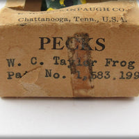 E. H. Peckinpaugh Co Pecks W.C. Taylor Frog In Box