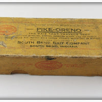 Vintage South Bend Yellow Perch Pike Oreno Empty Lure Box