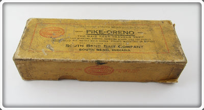 Vintage South Bend Yellow Perch Pike Oreno Empty Lure Box