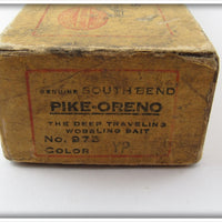 South Bend Yellow Perch Pike Oreno Empty Box