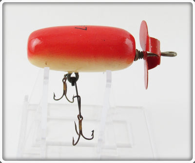 Vintage Helin Red & White Fishcake Lure