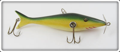 Contemporary Green & Yellow Sucker Minnow