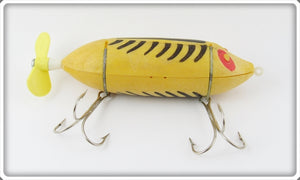 Vintage Mueller Perry Yellow & Black Crazy Legs Lure 