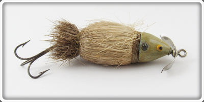 Vintage Paw Paw Fisherman Repainted Hair Mouse Lure