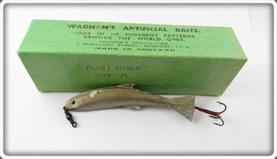 Vintage Wadham's Artificial Baits Rubber Minnow Lure In Box