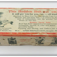 Vintage Heddon Green Crab Crab Spook Empty Lure Box