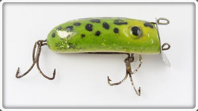 Vintage L Cooper Frog Spot Jac-Pot Lure