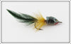 Vintage Heddon Green Shore Fly Rod Popper Spook Lure 