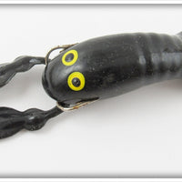 Vintage Unknown Black Rubber Crawdad Lure