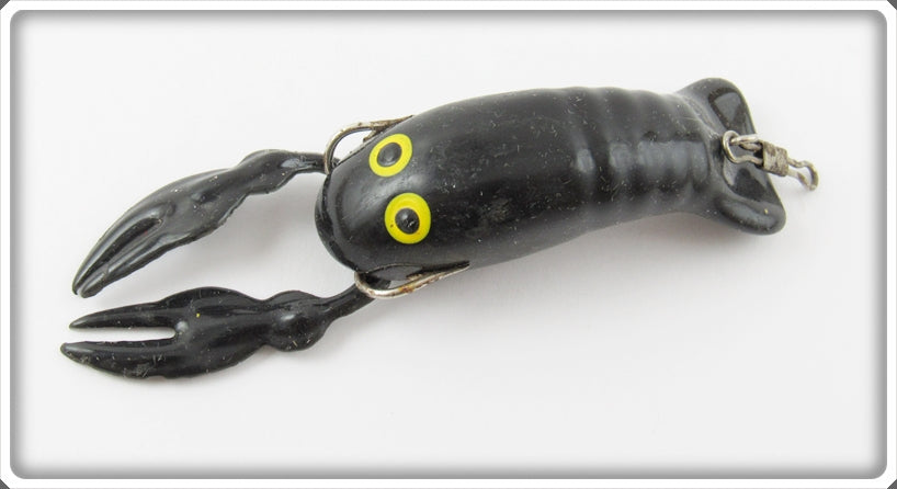 Vintage Unknown Black Rubber Crawdad Lure