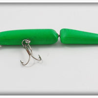 Bagley Jointed Bang O Lure Blue Stripes On Green Swivel Hip