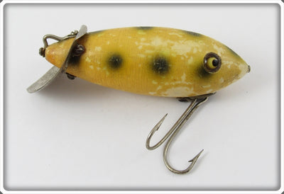 Heddon White Green Spots Deep O Diver