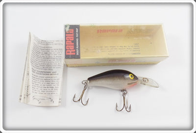 Rapala Deep Running Fat Rap Silver Foil Black Back FR-5 S In Box