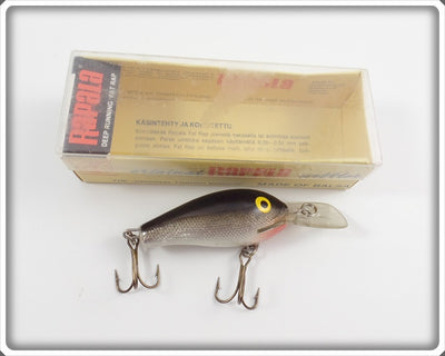Rapala Deep Running Fat Rap Silver Foil Black Back FR-5 S In Box