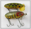 Arbogast Wooden Jitterbug Pair: Frog & Perch