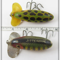 Arbogast Wooden Jitterbug Pair: Frog & Perch